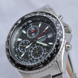 Seiko 7T92-0CF0 Flightmaster Pilot Chronograph 100M